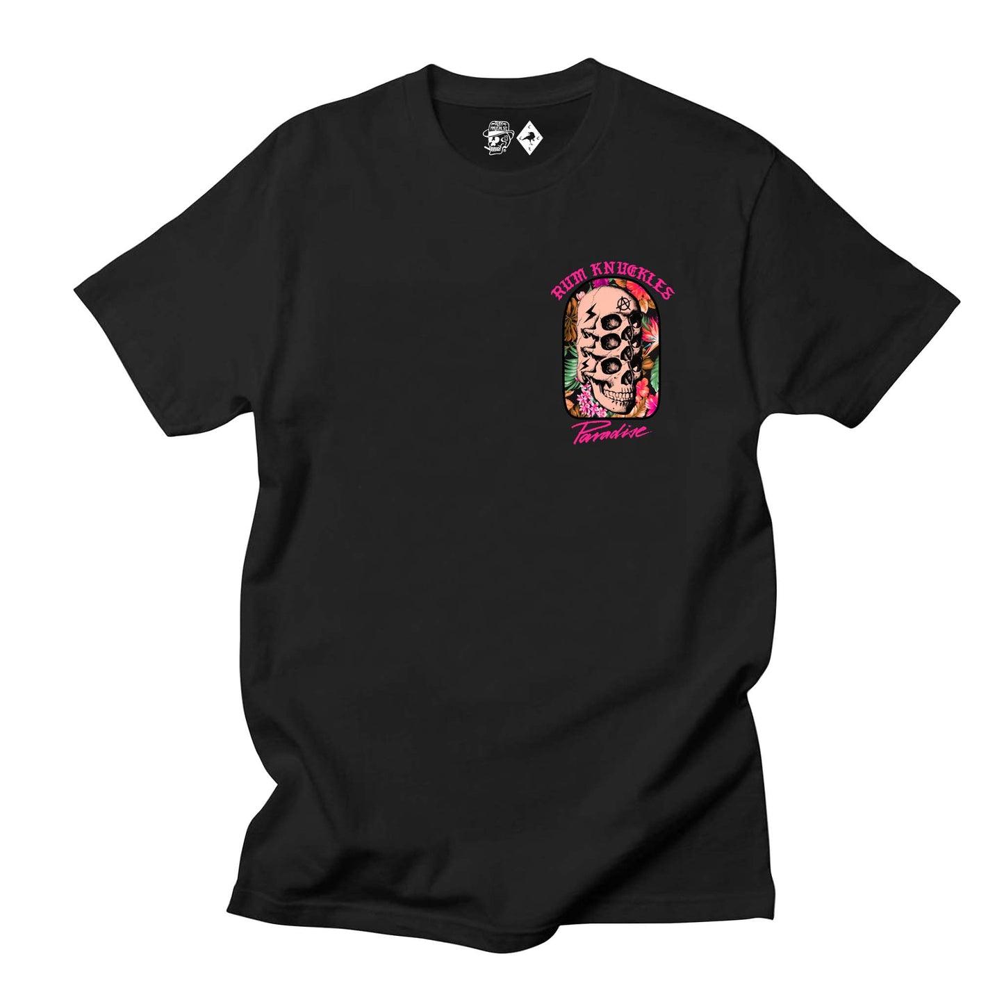 RUM KNUCKLES PARADISE SKULLS T-SHIRT