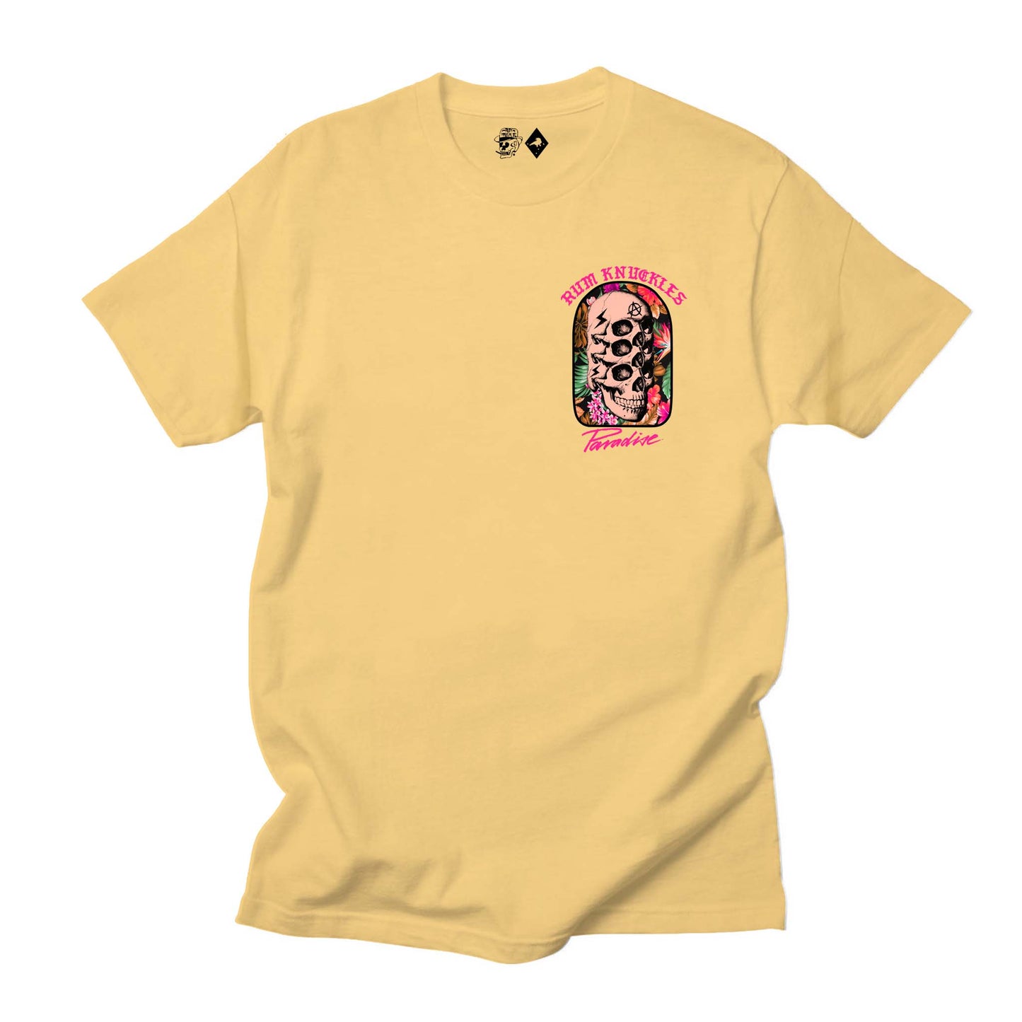 RUM KNUCKLES PARADISE SKULLS T-SHIRT