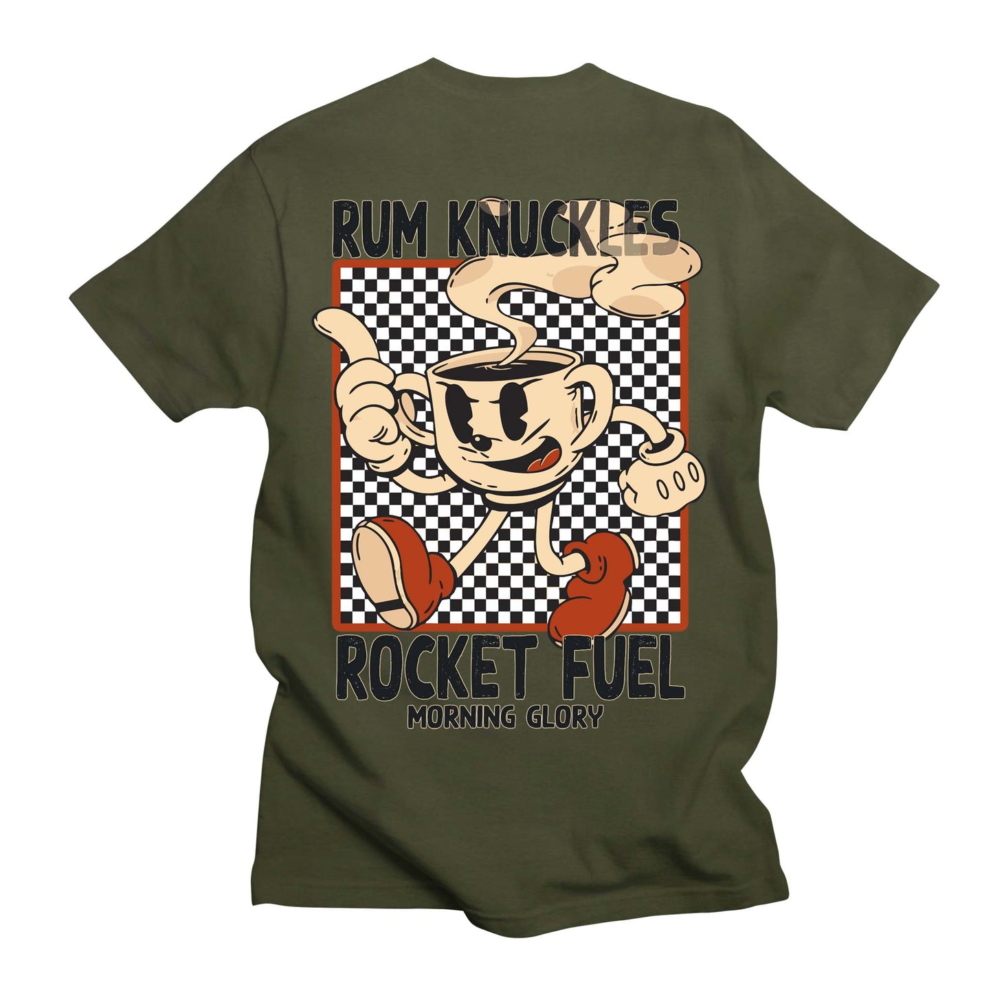 RUM KNUCKLES ROCKET FUEL T-SHIRT