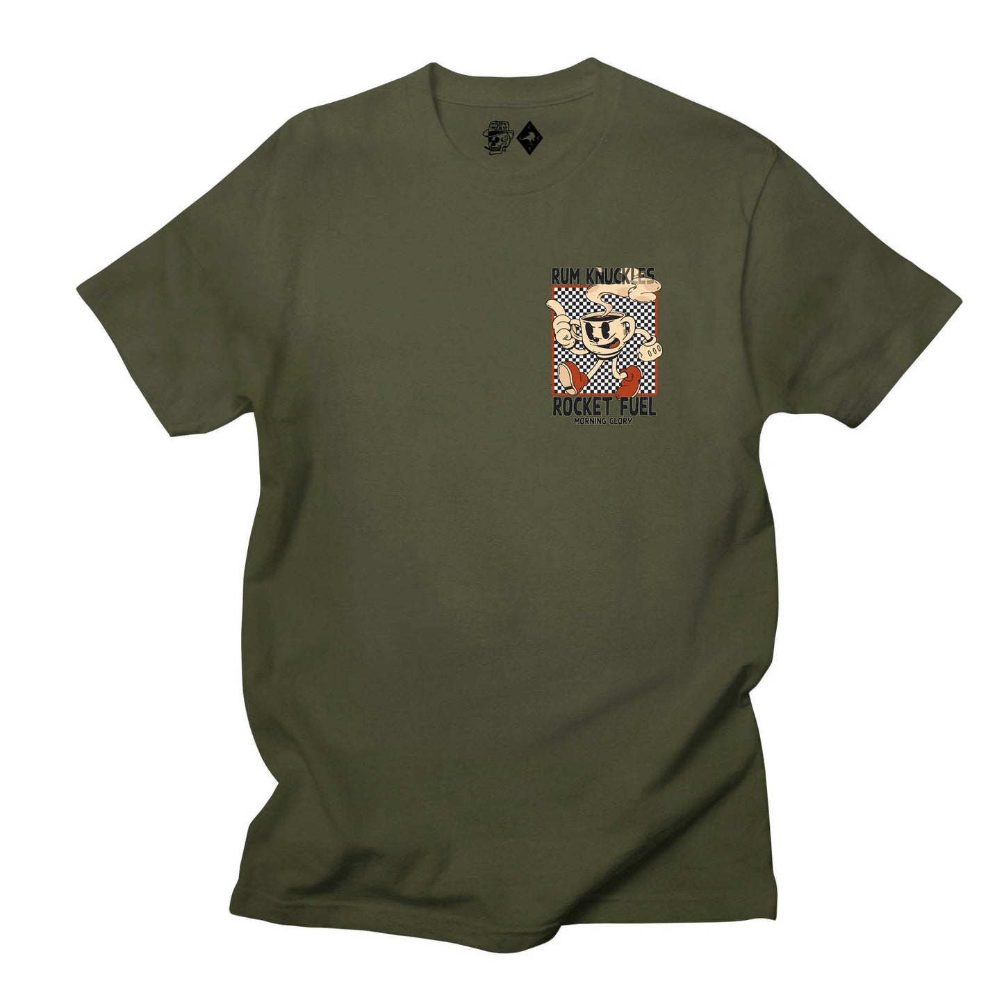 RUM KNUCKLES ROCKET FUEL T-SHIRT