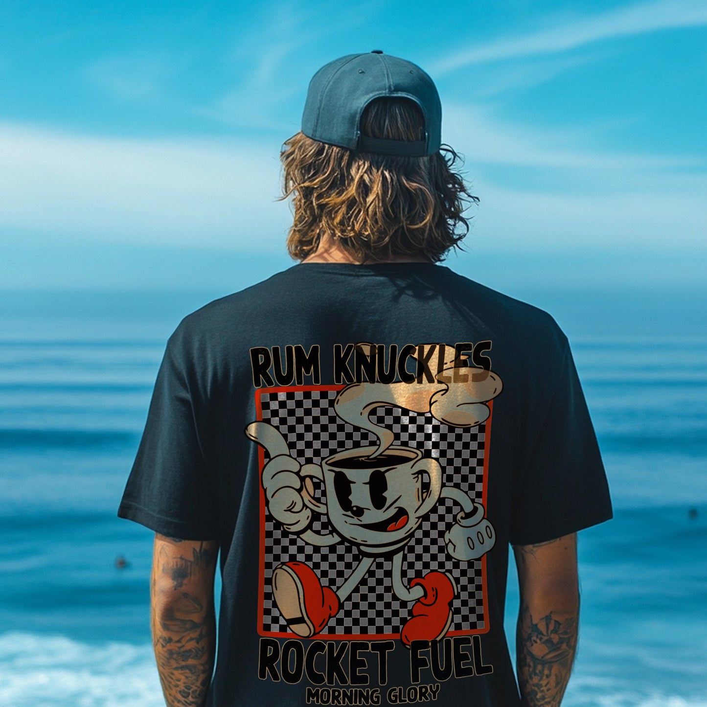 RUM KNUCKLES ROCKET FUEL T-SHIRT