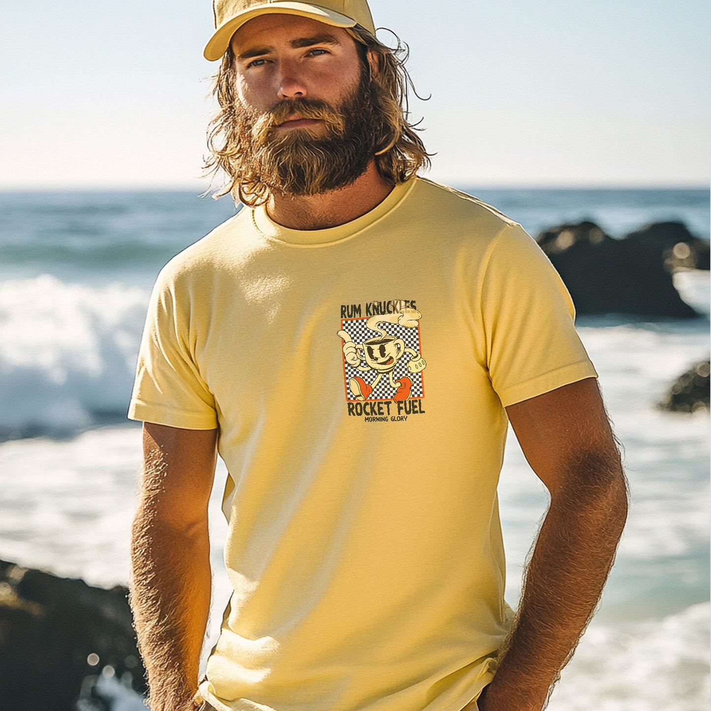 RUM KNUCKLES ROCKET FUEL T-SHIRT