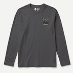 RUM KNUCKLES TRAIL BLAZIN Long Sleeve Tee - Charcoal - front