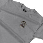 RUM KNUCKLES TRAIL BLAZIN Long Sleeve Tee - Heather Grey - detail