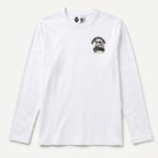 RUM KNUCKLES TRAIL BLAZIN Long Sleeve Tee - White - front