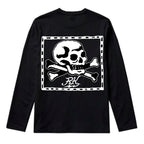 RUM KNUCKLES FLAG Long Sleeve Tee - Black - back