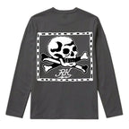 RUM KNUCKLES FLAG Long Sleeve Tee - Charcoal - back