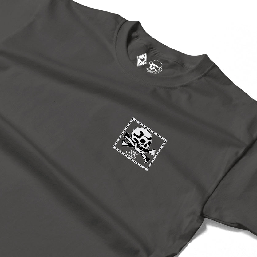 RUM KNUCKLES FLAG Long Sleeve Tee - Charcoal - detail