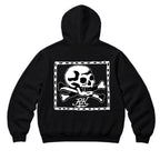 RUM KNUCKLES RK FLAG Zip Hoodie - Black - back