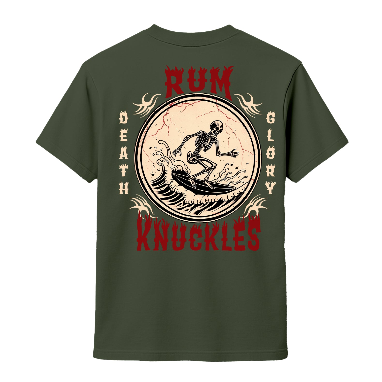RUM KNUCKLES DEATH RIDER T-SHIRT Black