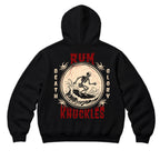 RUM KNUCKLES DEATH RIDER Zip Hoodie - Black - back