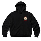 RUM KNUCKLES DEATH RIDER Zip Hoodie - Black - front
