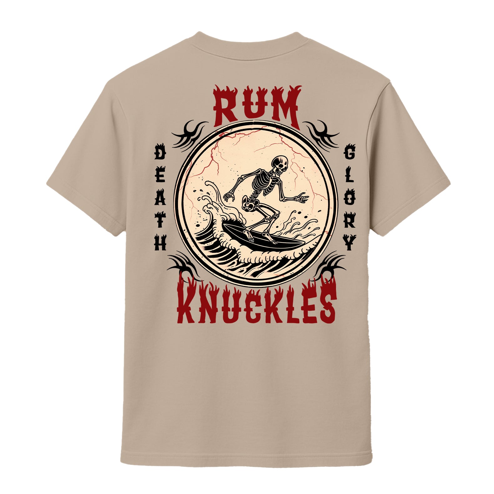 RUM KNUCKLES DEATH RIDER T-SHIRT Black