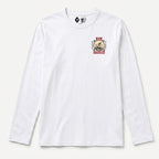 RUM KNUCKLES DEATH RIDER Long Sleeve Tee - White - front
