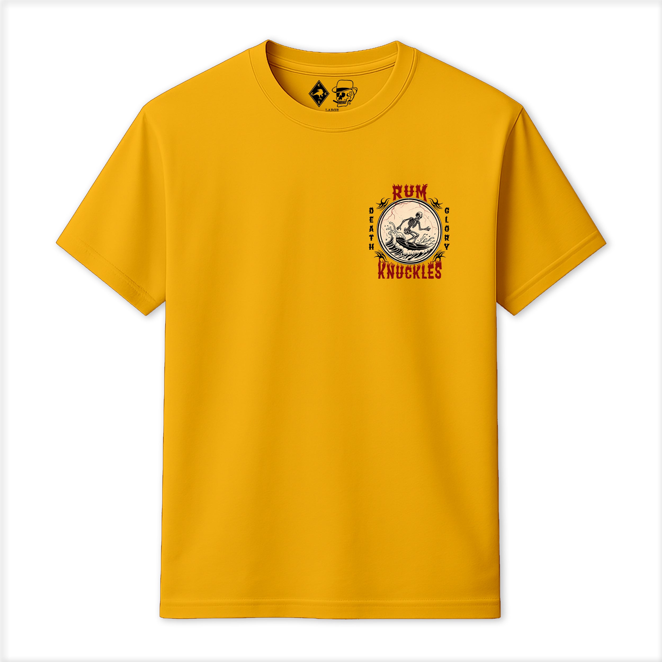 RUM KNUCKLES DEATH RIDER T-SHIRT Black