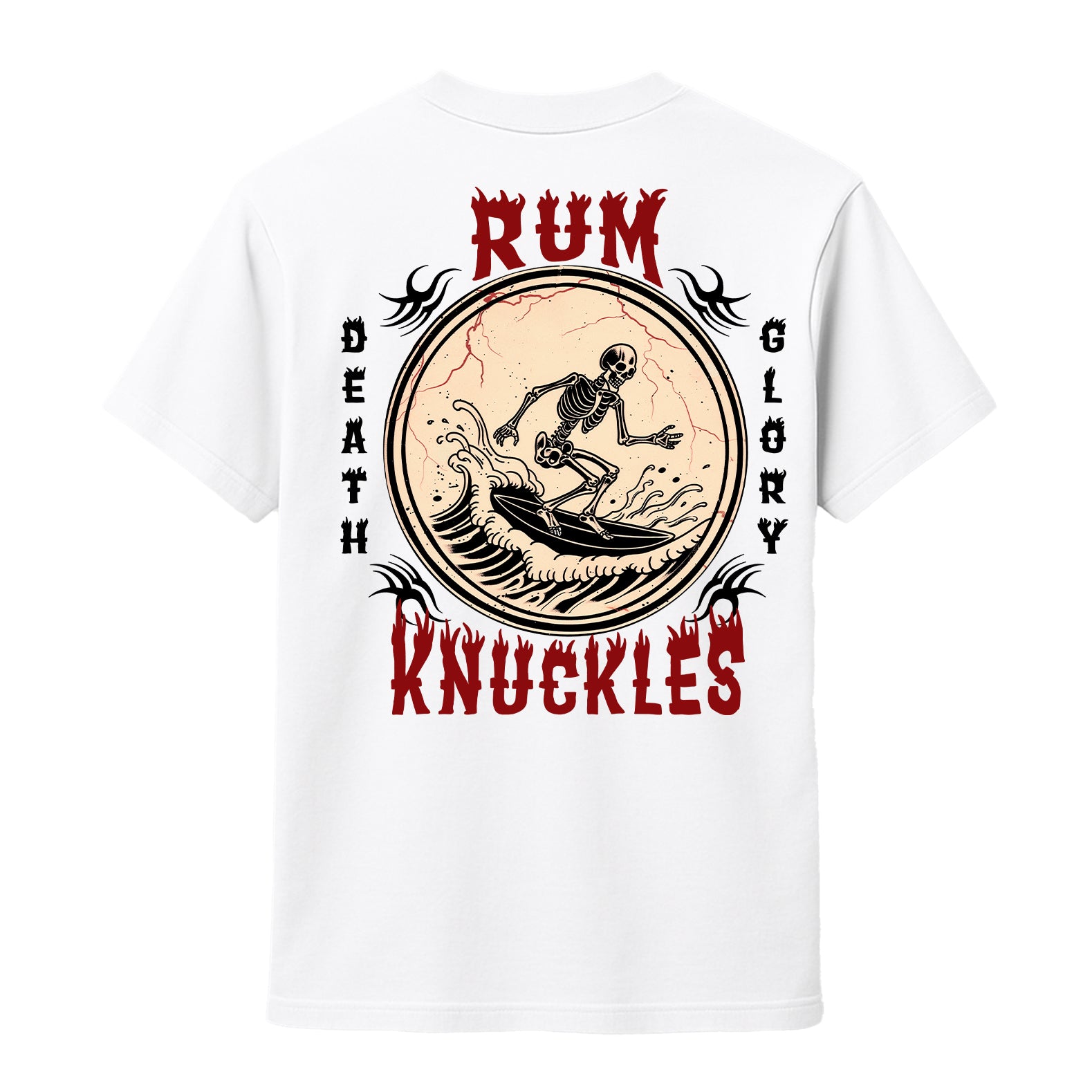 RUM KNUCKLES DEATH RIDER T-SHIRT Black