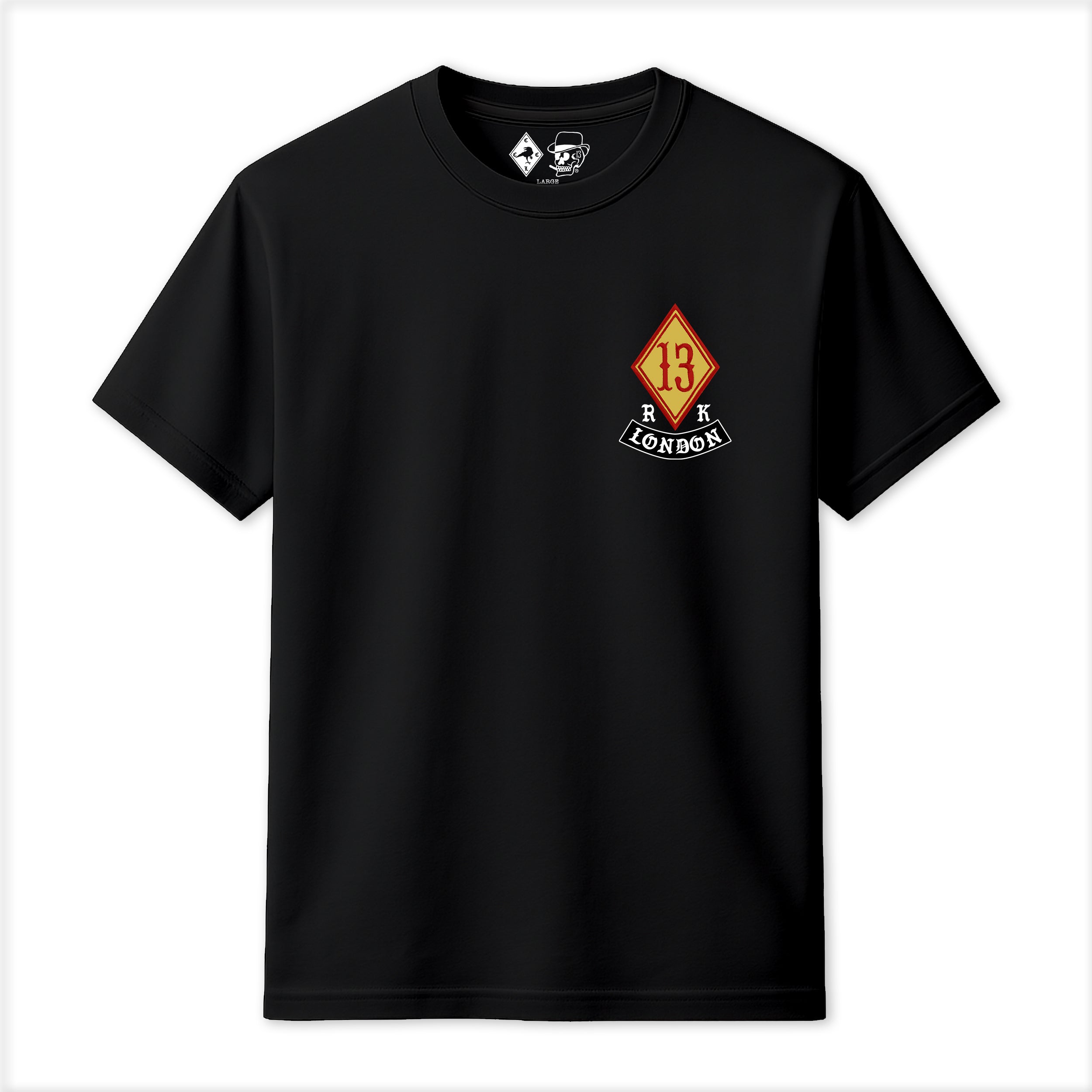 RUM KNUCKLES DIAMOND 13 T-SHIRT Black