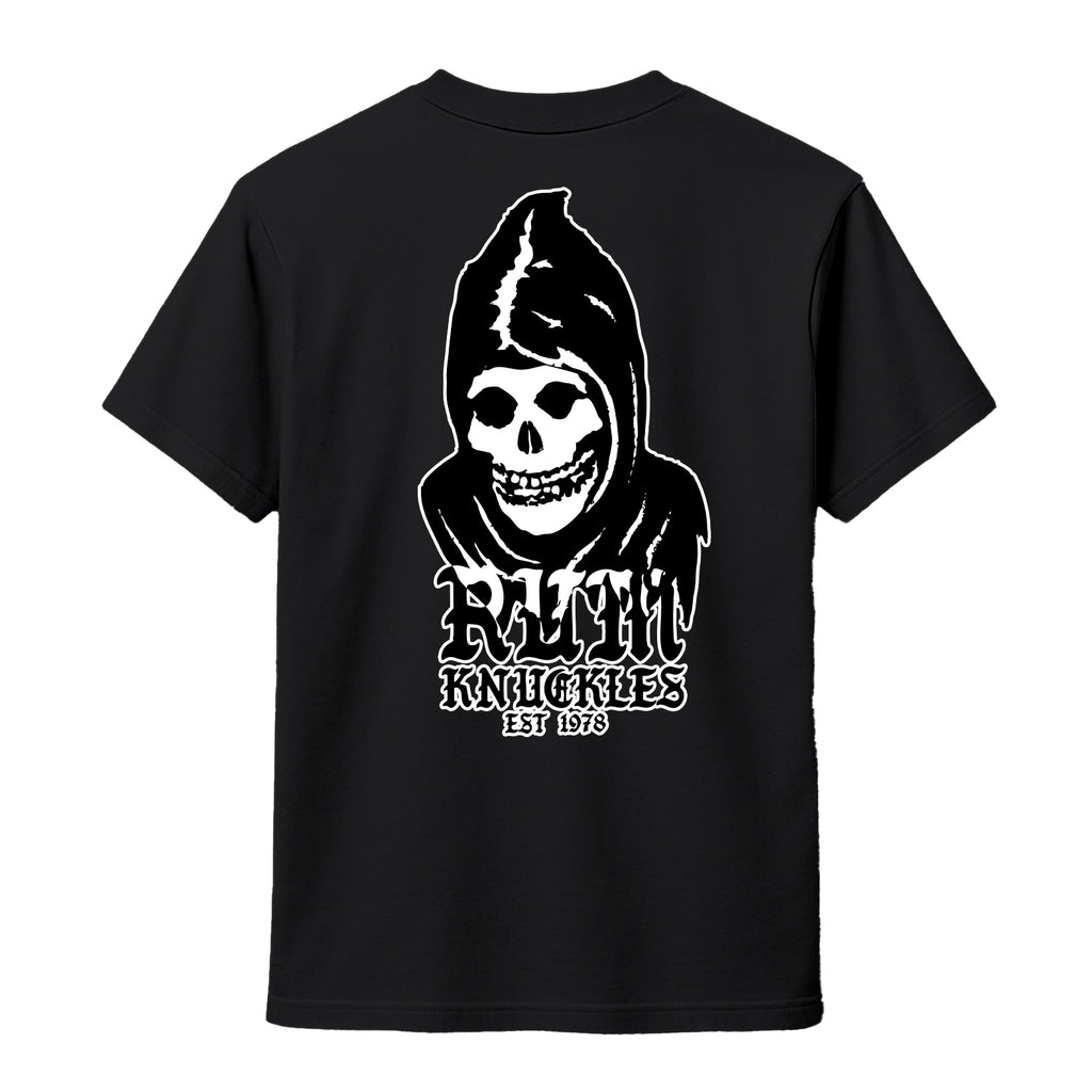 RUM KNUCKLES MIS RK FIT SKULL T-SHIRT Black