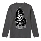 RUM KNUCKLES MIS RK FIT SKULL Long Sleeve Tee - Charcoal - back
