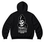 RUM KNUCKLES MIS RK FIT SKULL Zip Hoodie - Black - back