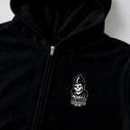 RUM KNUCKLES MIS RK FIT SKULL Zip Hoodie - Black - detail