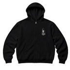 RUM KNUCKLES MIS RK FIT SKULL Zip Hoodie - Black - front