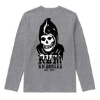 RUM KNUCKLES MIS RK FIT SKULL Long Sleeve Tee - Heather Grey - back