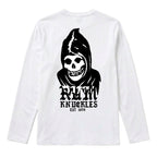 RUM KNUCKLES MIS RK FIT SKULL Long Sleeve Tee - White - back