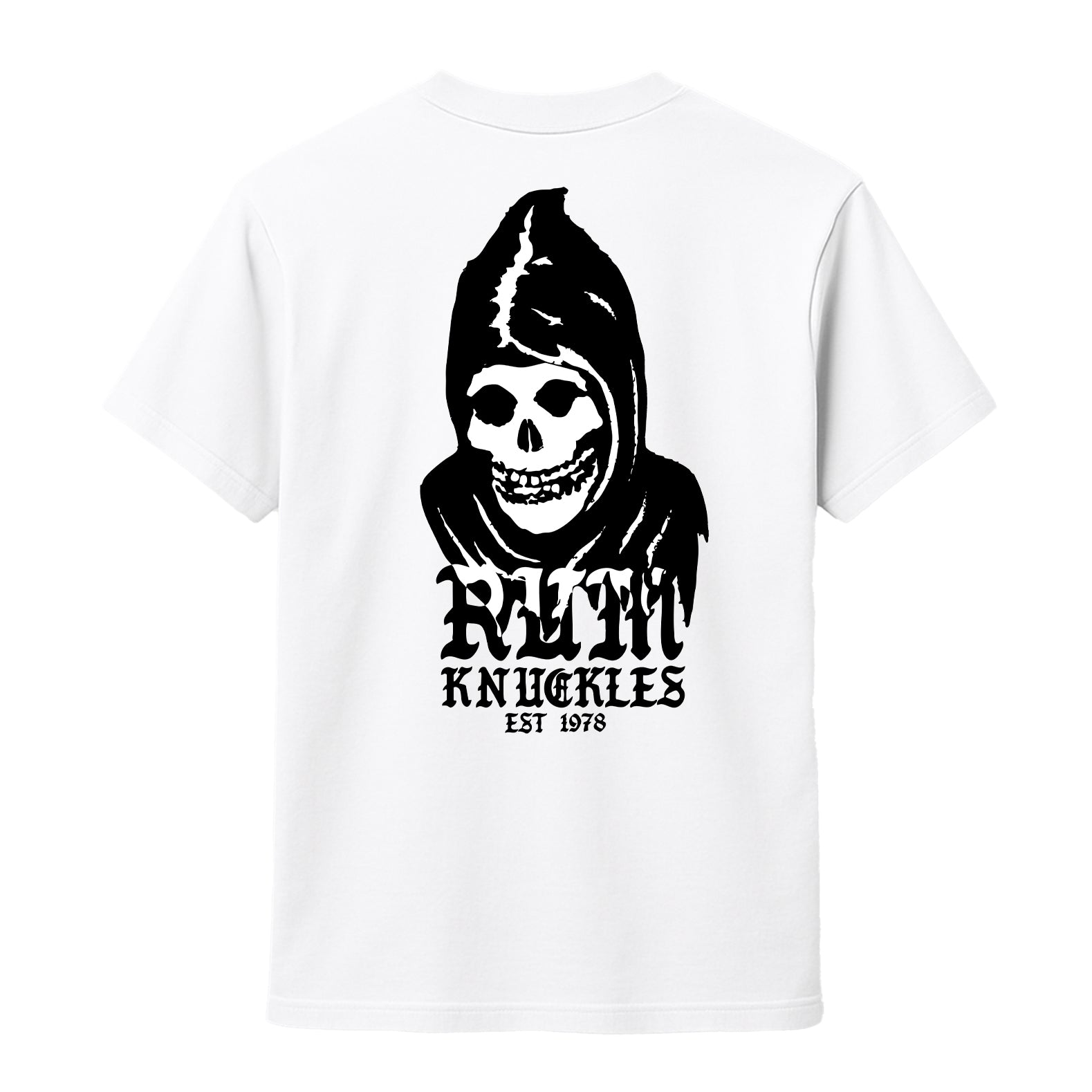RUM KNUCKLES MIS RK FIT SKULL T-SHIRT Black