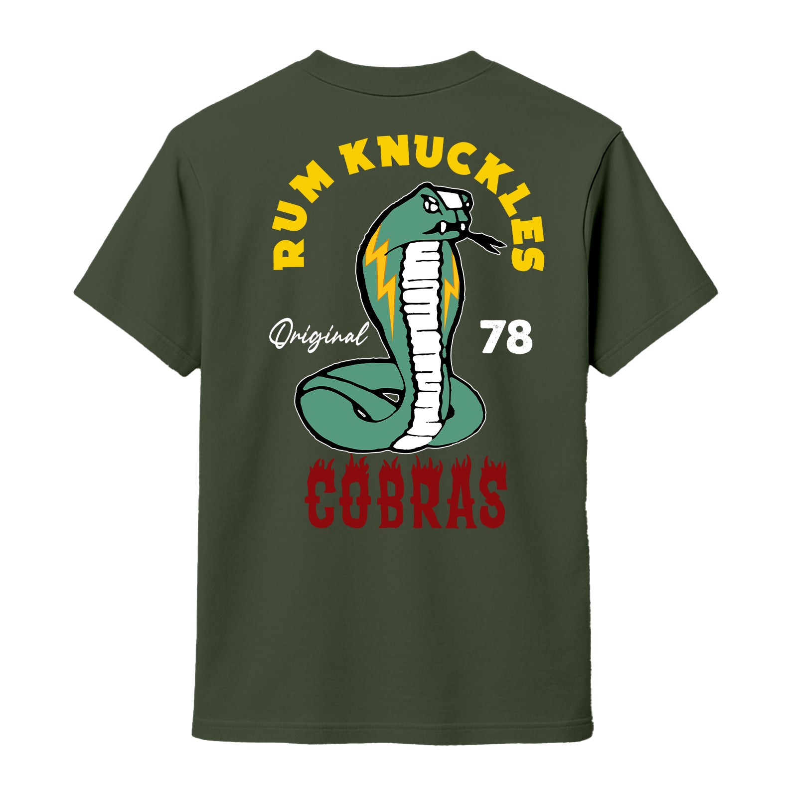 RUM KNUCKLES RK COBRAS T-SHIRT Black