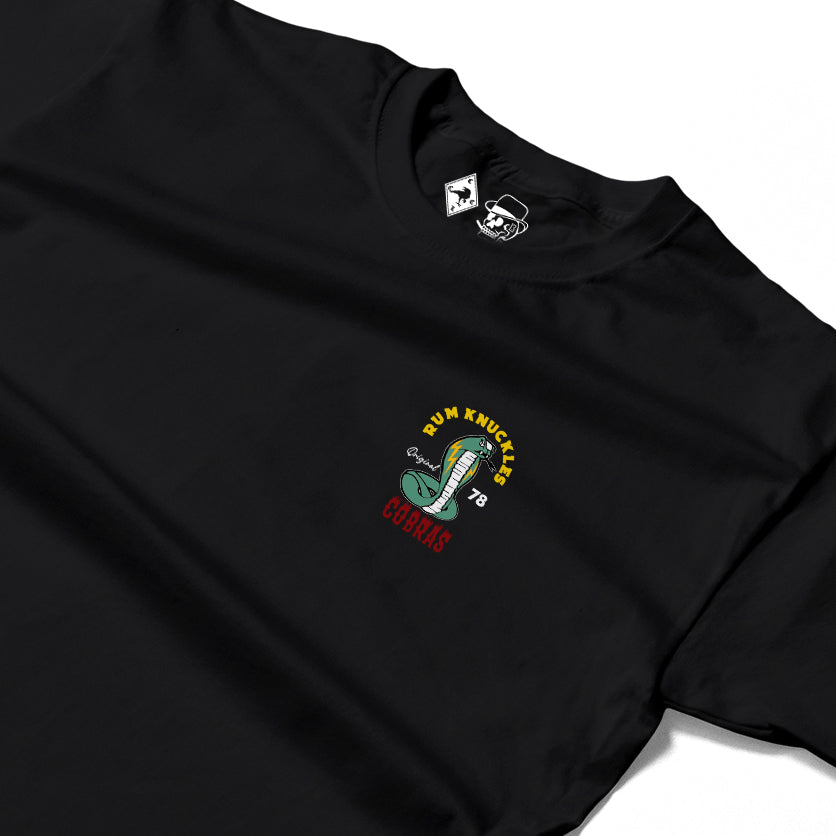 RUM KNUCKLES RK COBRAS Long Sleeve Tee - Black - detail