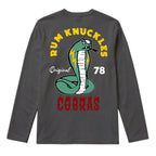 RUM KNUCKLES RK COBRAS Long Sleeve Tee - Charcoal - back