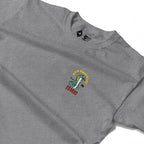 RUM KNUCKLES RK COBRAS Long Sleeve Tee - Heather Grey - detail