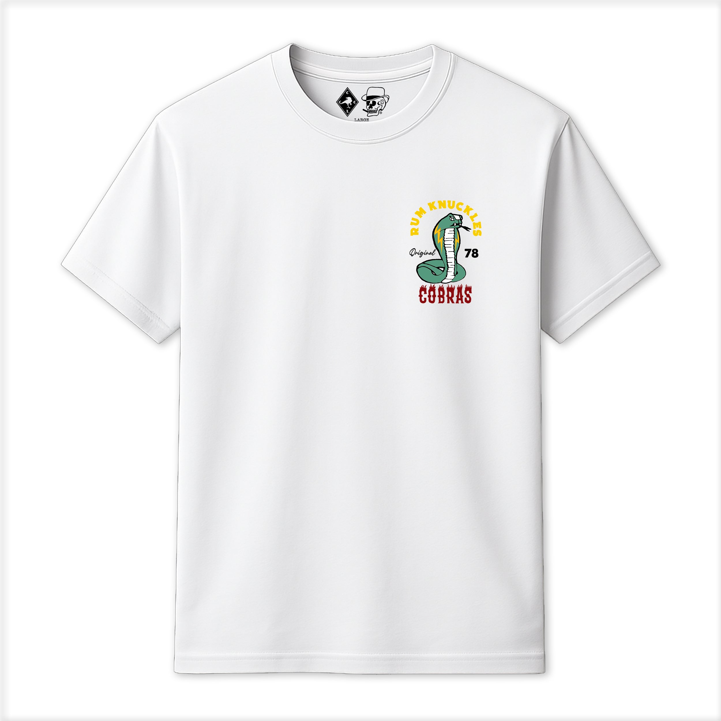 RUM KNUCKLES RK COBRAS T-SHIRT Black