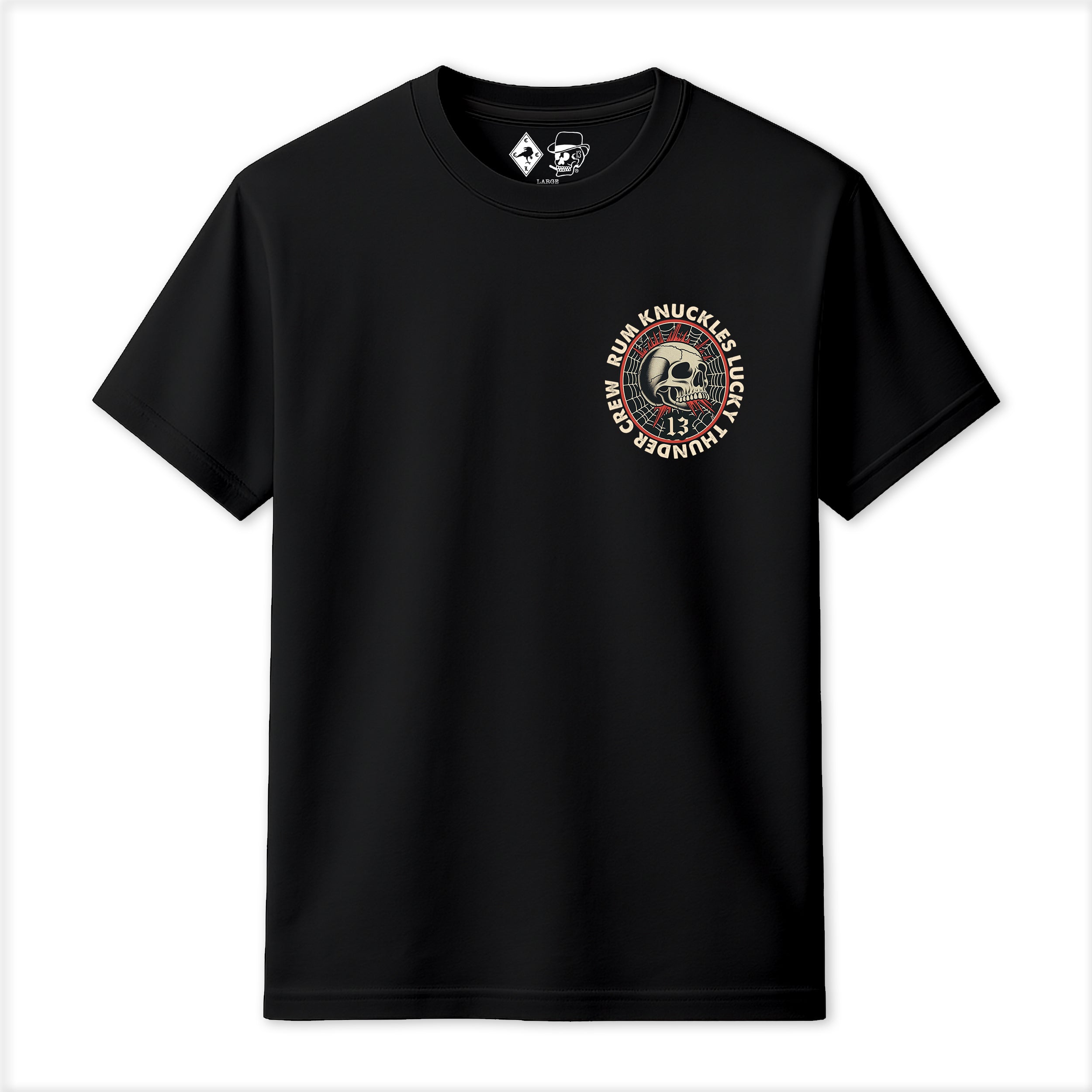 RUM KNUCKLES RK LUCKY THUNDER T-SHIRT Black