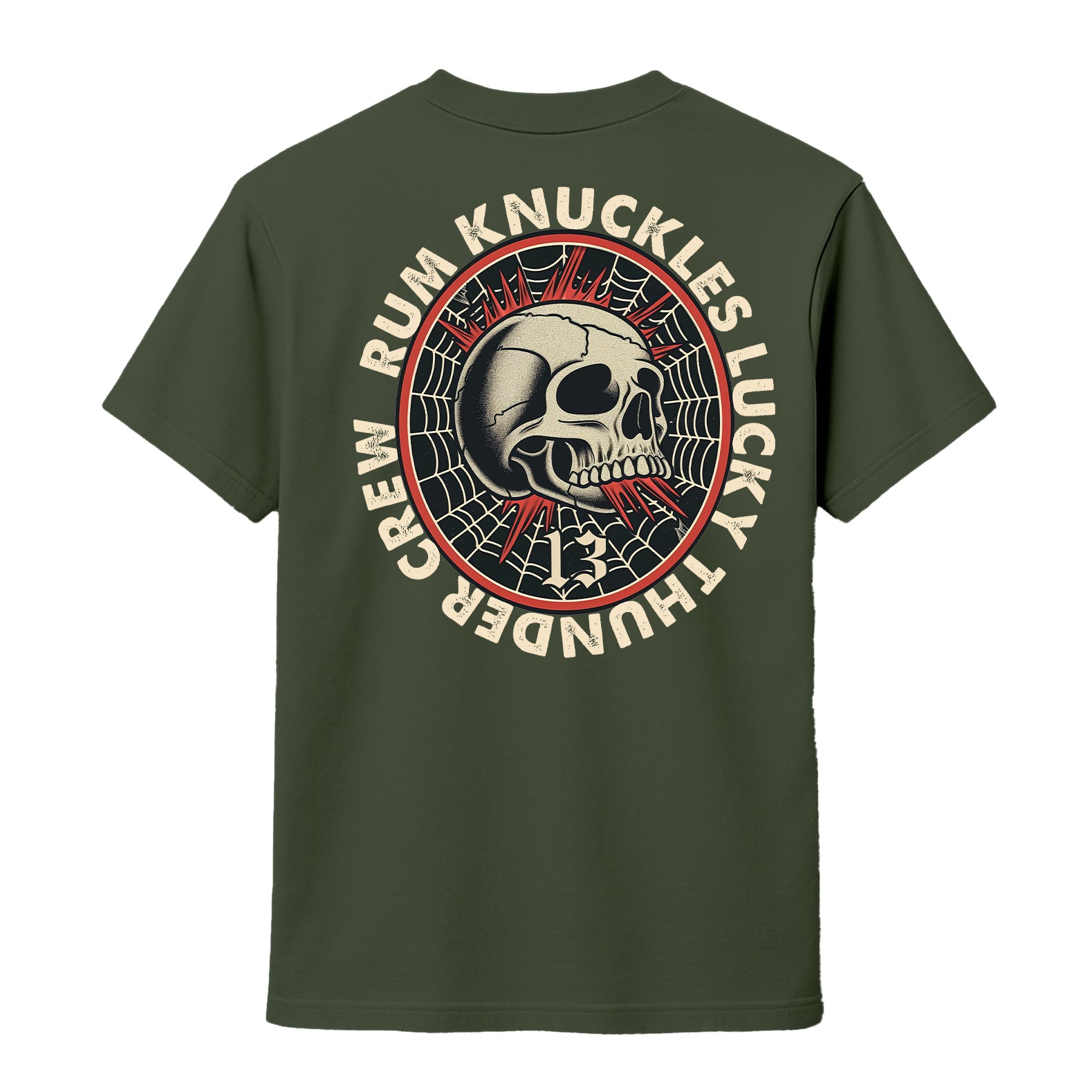 RUM KNUCKLES RK LUCKY THUNDER T-SHIRT Black