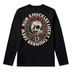 RUM KNUCKLES RK LUCKY THUNDER Long Sleeve Tee - Black - back