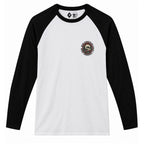 RUM KNUCKLES RK LUCKY THUNDER Baseball Tee - White/Black - front