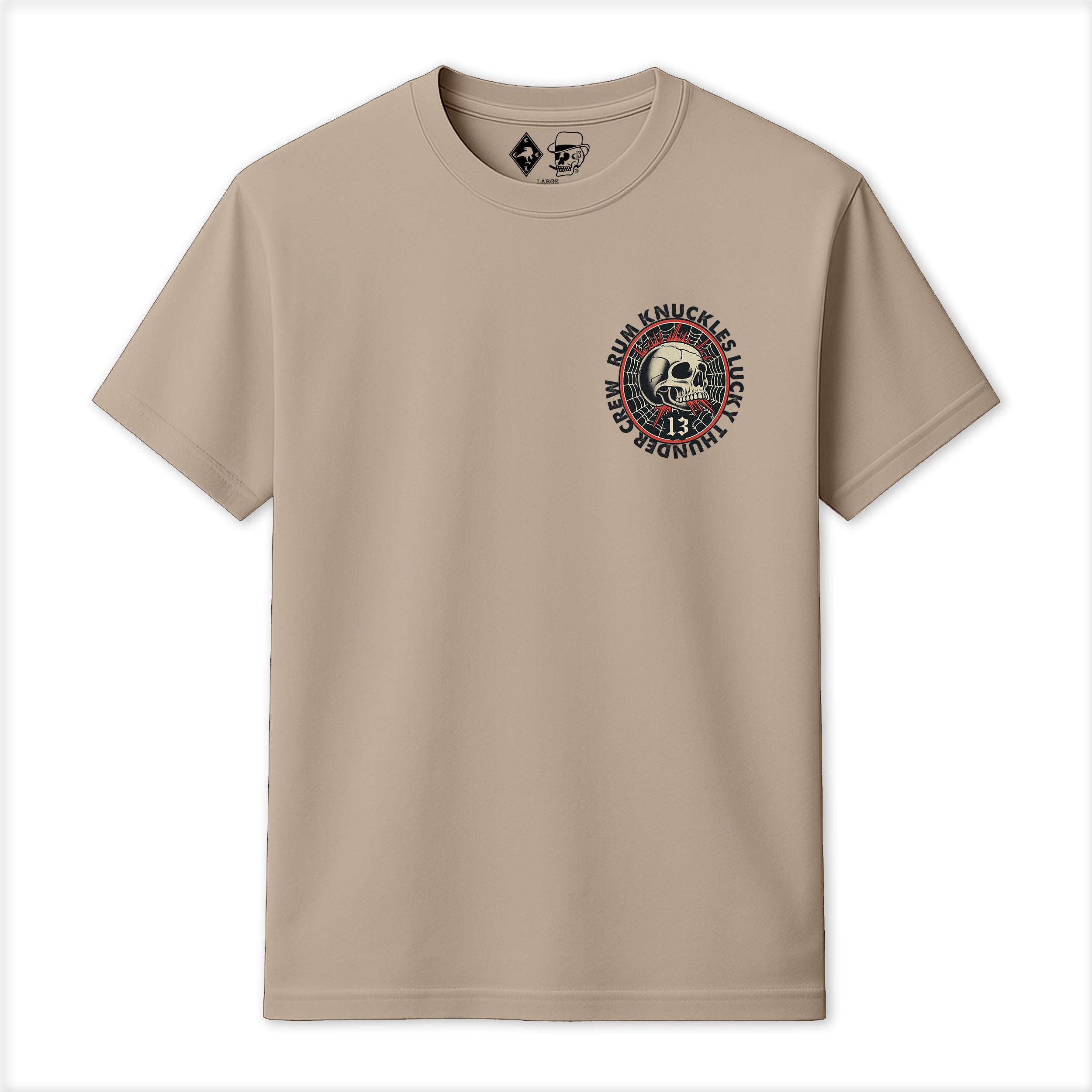 RUM KNUCKLES RK LUCKY THUNDER T-SHIRT Black