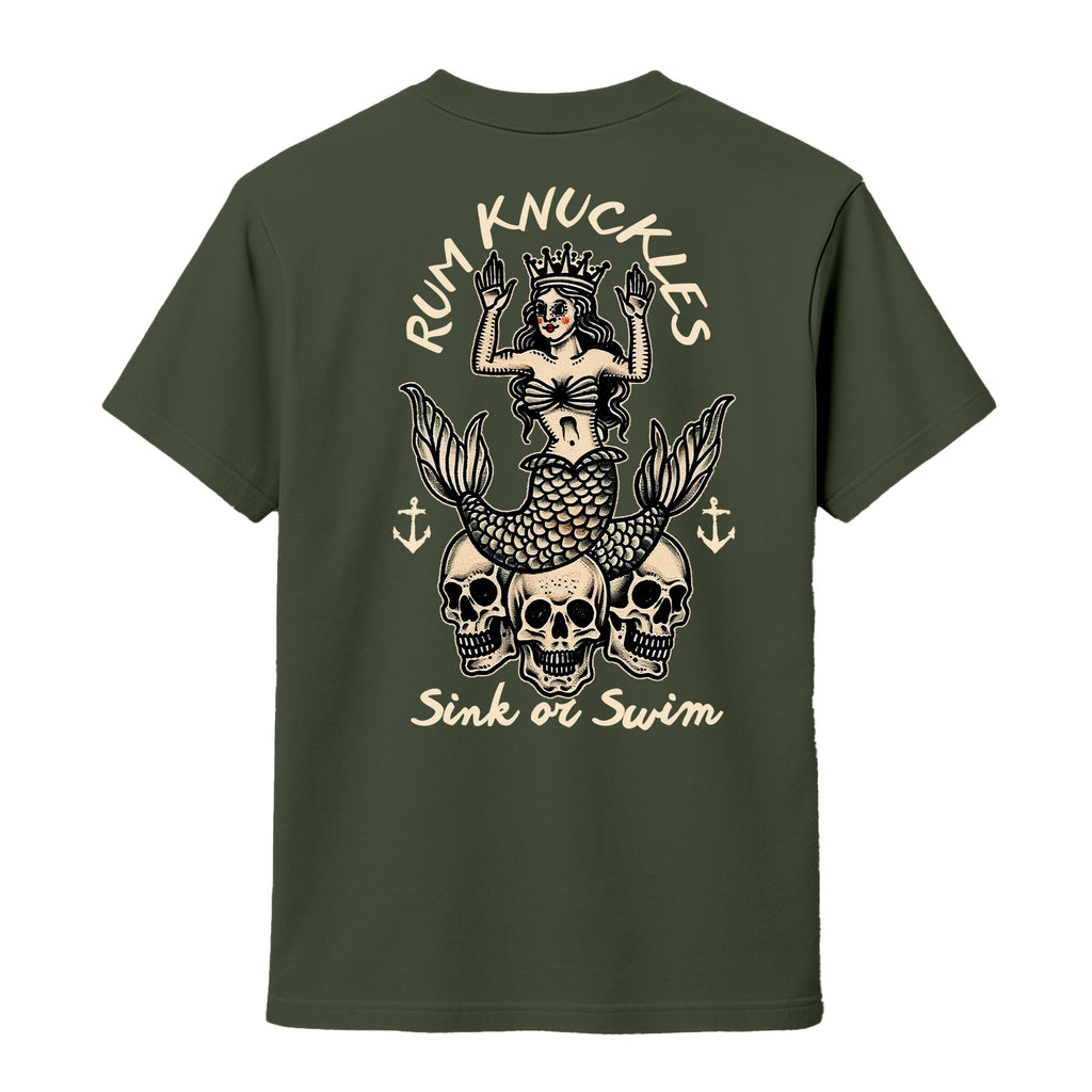 RUM KNUCKLES RK MERMAID T-SHIRT Black