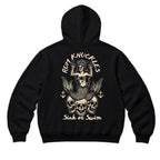 RUM KNUCKLES RK MERMAID Zip Hoodie - Black - back
