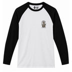 RUM KNUCKLES RK MERMAID Baseball Tee - White/Black - front