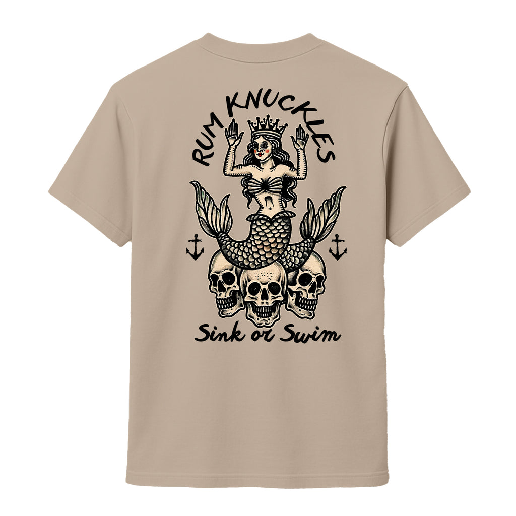 RUM KNUCKLES RK MERMAID T-SHIRT Black