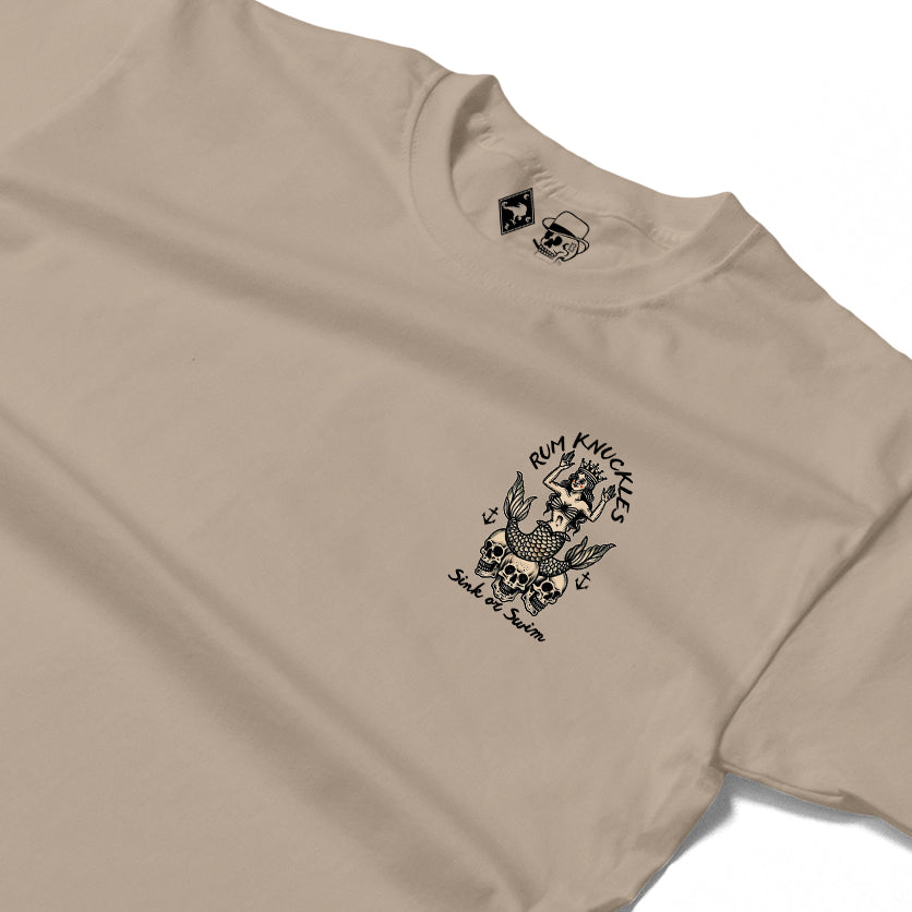 RUM KNUCKLES RK MERMAID T-SHIRT Black