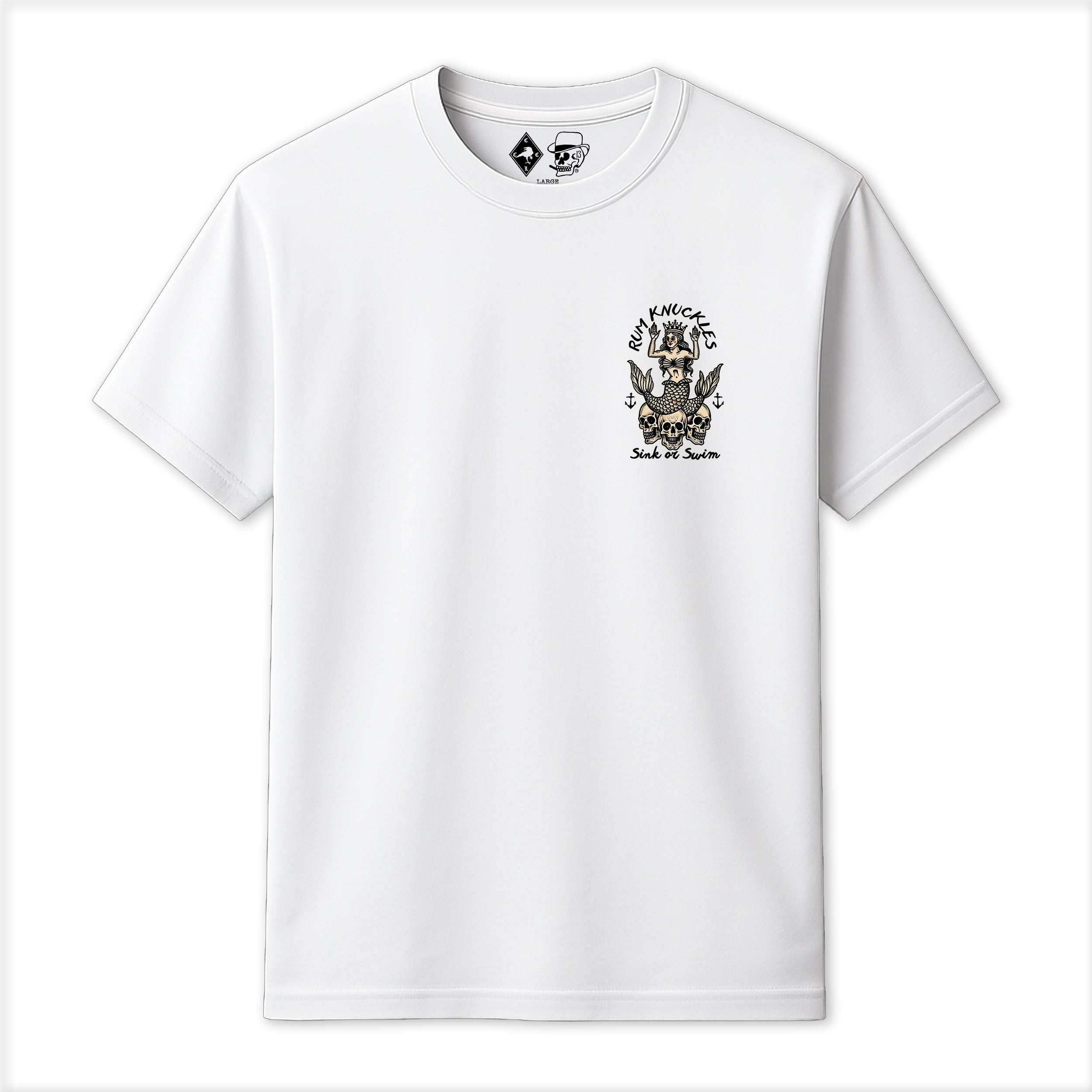 RUM KNUCKLES RK MERMAID T-SHIRT Black