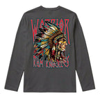RUM KNUCKLES RK WARRIOR Long Sleeve Tee - Charcoal - back