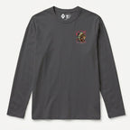 RUM KNUCKLES RK WARRIOR Long Sleeve Tee - Charcoal - front