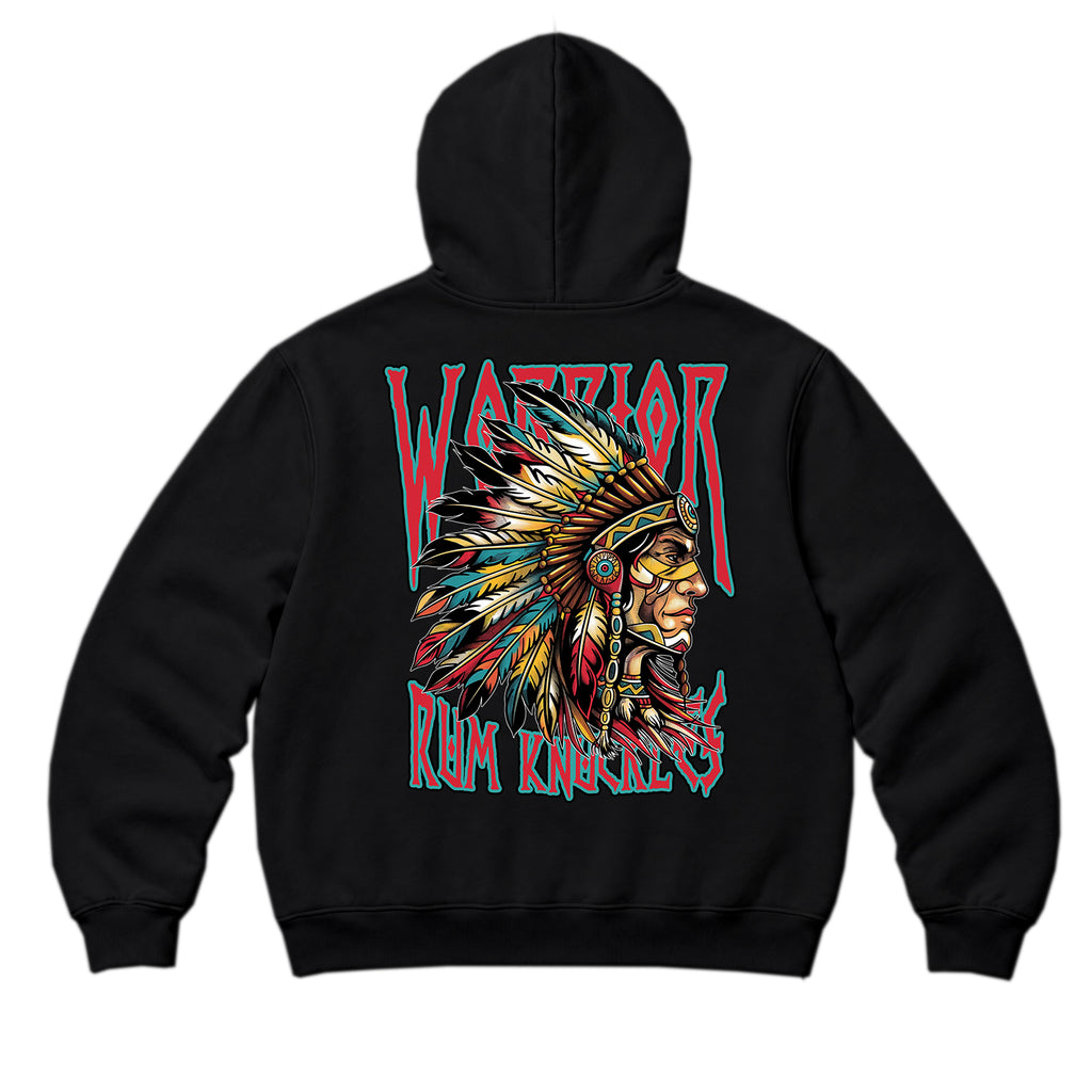 RUM KNUCKLES RK WARRIOR Zip Hoodie - Black - back