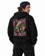 RUM KNUCKLES RK WARRIOR Zip Hoodie - Black - model back