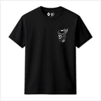 RUM KNUCKLES WINGED BIKER T-SHIRT Black